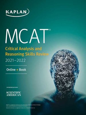 cover image of MCAT Critical Analysis and Reasoning Skills Review 2021-2022